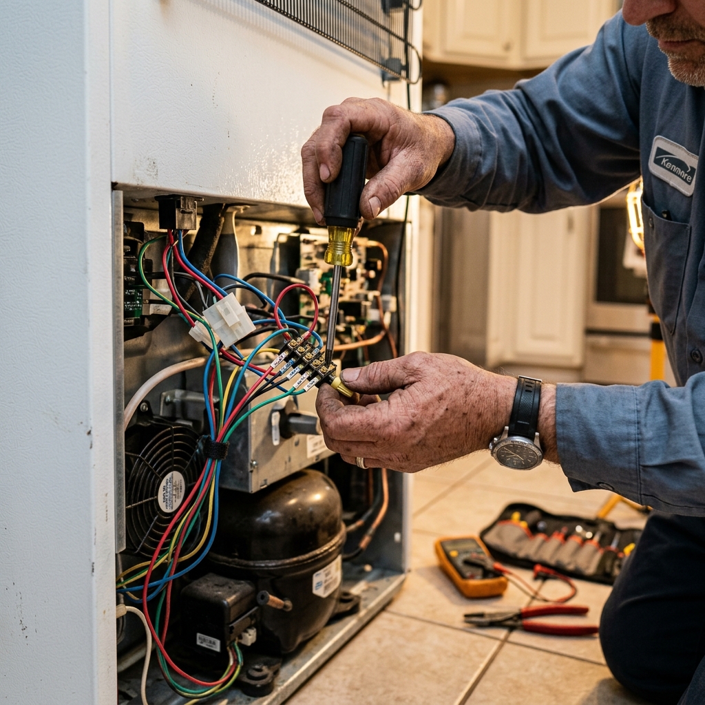 Whirlpool refrigerator repair Gaithersburg MD technician